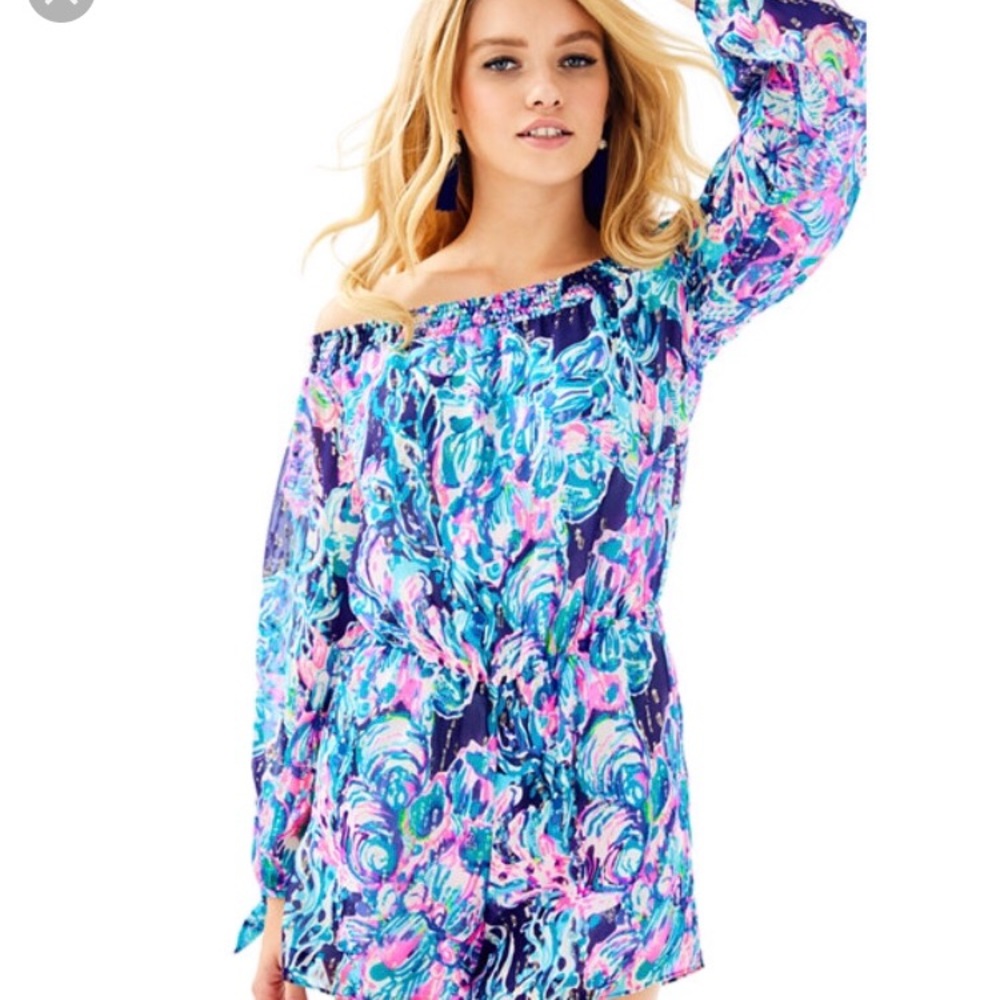 Lilly Pulitzer Myri Romper Sz L